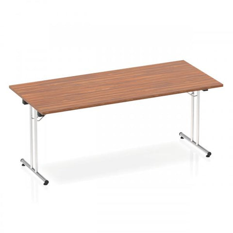 Dynamic I000701 leggio Noce, Argento (Dynamic Impulse 1800mm Folding Rectangular Table Walnut Top I000701 DD)