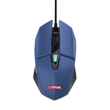 TRUST GXT 109B FELOX MOUSE GAMING AMBIDESTRO 6 TASTI 6.400 DPI 60 ips INTERFACCIA USB A BLU