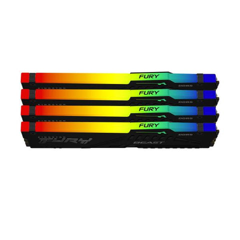 KINGSTON FURY BEAST RGB 128GB (4 x 32GB) DDR5 5.600 MHz CL 40 DIMM