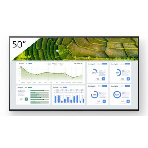 Sony FW-50BZ30L visualizzatore di messaggi Pannello piatto per segnaletica digitale 127 cm (50") LCD Wi-Fi 440 cd/m 4K Ultra HD Nero Android 24/7