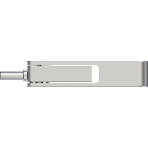 PNY 256GB DUO LINK USB 3.2 TYPE-C DUAL CHIAVETTA USB PER DISPOSITIVI ANDROID E COMPUTER ARCHIVIAZIONE MOBILE ESTERNA PER FOTO VIDEO E ALTRO 200MB/S SILVER
