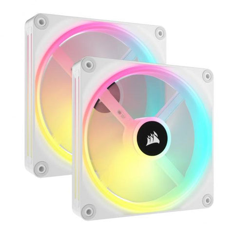 Corsair iCUE LINK QX140 RGB Case per computer Ventilatore 14 cm Bianco 2 pz (Lfter CORSAIR 140*140*25 QX140 RGB L)