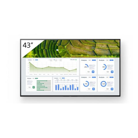 Sony FW-43BZ30L/TM visualizzatore di messaggi Pannello piatto per segnaletica digitale 109,2 cm (43") LCD Wi-Fi 440 cd/m 4K Ultra HD Nero Android 24/7