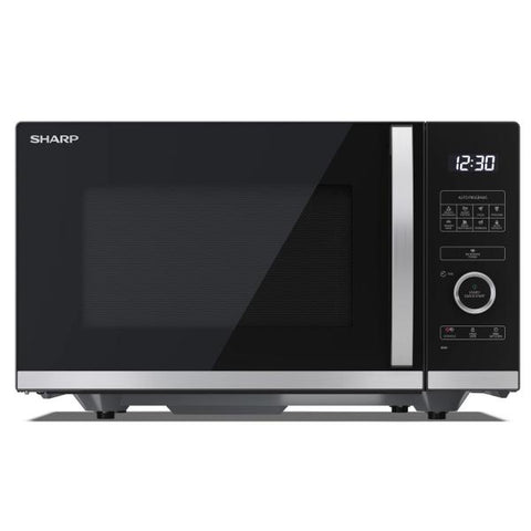 Sharp YC-QS254AE-B forno a microonde Superficie piana Solo microonde 25 L 900 W Nero, Stainless steel