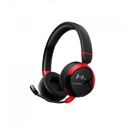 HYPERX CLOUD MINI CUFFIE GAMING ON-EAR CON MICROFONO WIRELESS NERO ROSSO