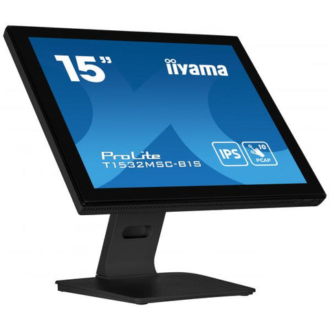 iiyama ProLite T1532MSC-B1S Monitor PC 38,1 cm (15") 1024 x 768 Pixel XGA LCD Touch screen Nero