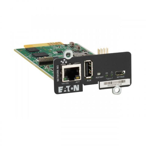 Eaton NETWORK-M3 scheda di rete e adattatore Interno Ethernet 1000 Mbit/s (GIGABIT NETWORK CARD M3 - )