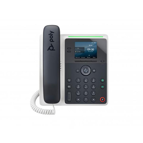 Poly Edge E100 - VoIP phone with caller ID/call waiting - 3-way call capability - SIP, SDP - midnight blue, white - Versione UK