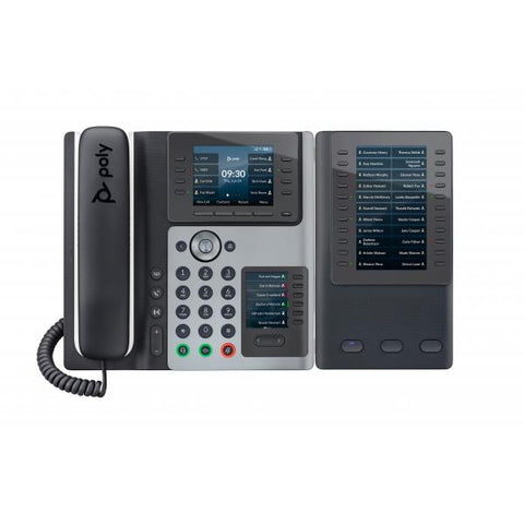Poly Edge E400 IP Phone and PoE-enabled - Replaces Poly SKU 2200-87835-025