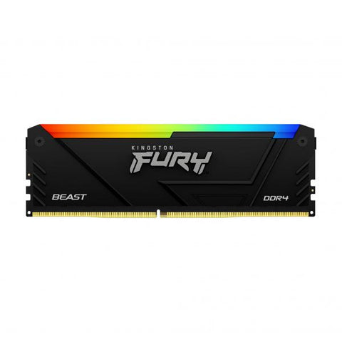 KINGSTON FURY BEAST RGB KIT MEMORIA RAM 2x16GB TOT 32GB 3.200MHz TIPOLOGIA DIMM TECNOLOGIA DDR4 CAS 16