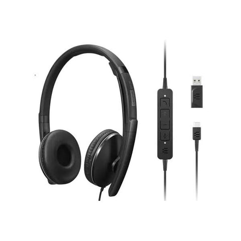 Lenovo 4XD1M39029 cuffia e auricolare Cablato A Padiglione USB tipo-C Nero