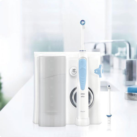 ORAL-B IDROPULSORE HEALTH CENTER AVANZATO IDROPULSORE CON 2 BECCUCCI OXYJET, 2 BECCUCCI CON GETTO DACQUA