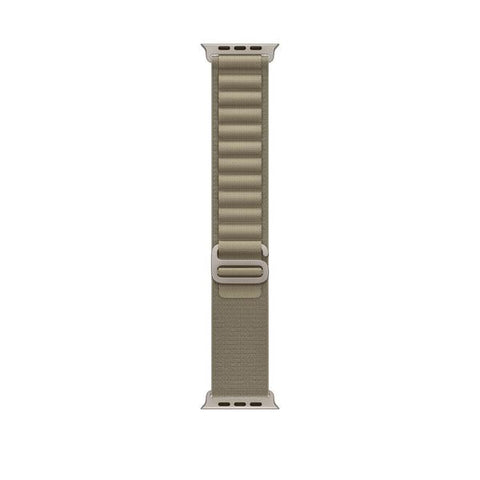 Apple MT5U3ZM/A accessorio indossabile intelligente Band Oliva Poliestere riciclato, Spandex, Titanio (*APPLE WATCH 49 OLIVE ALP M)