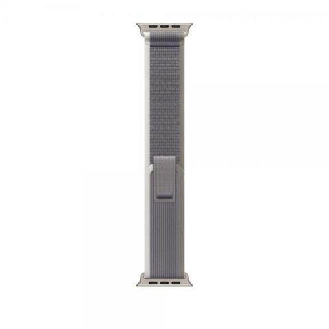 Apple MT5Y3ZM/A accessorio indossabile intelligente Band Verde, Grigio Nylon, Poliestere riciclato, Titanio, Spandex (*APPLE WATCH 49 GREEN/GRAY TL S/M)