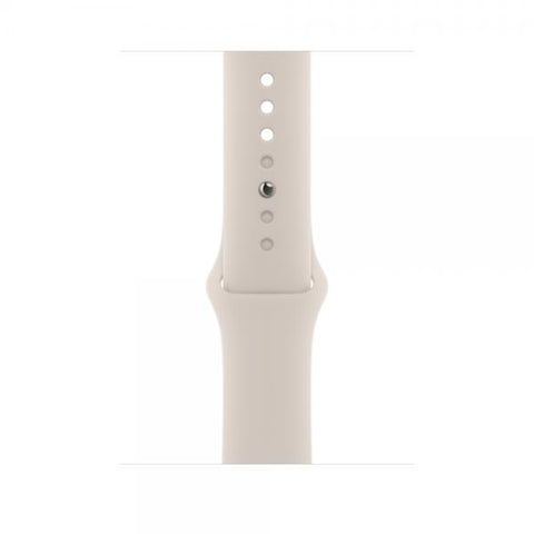 Apple MT3H3ZM/A accessorio indossabile intelligente Band Bianco Fluoroelastomero (APPLE WATCH 45 STARLIGHT SB S/M)