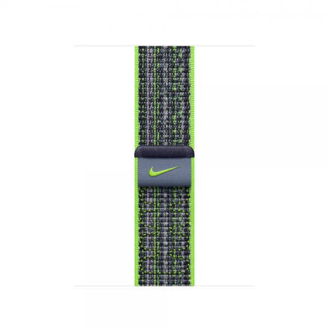 Apple MTL03ZM/A accessorio indossabile intelligente Band Multicolore Nylon (-APPLE WATCH 41 BRIGHT GREEN/BLUE NS)