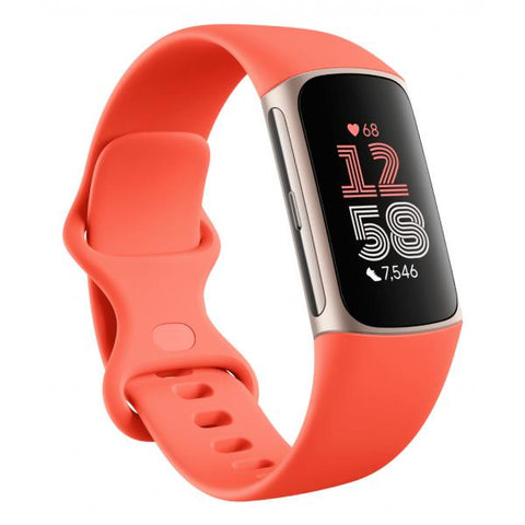 Fitbit Charge 6 AMOLED Braccialetto per rilevamento di attivit Nero (Fitbit Charge 6 Black Aluminium)