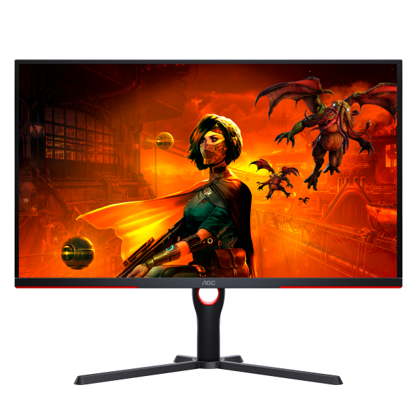 AOC G3 U32G3X LED display 80 cm (31.5") 3840 x 2160 Pixel 4K Ultra HD Nero, Rosso