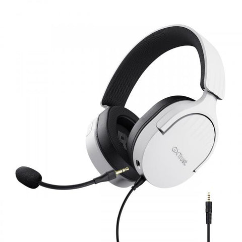 TRUST GXT489W FAYZO CUFFIE GAMING OVER-EAR CON MICROFONO NOISE CANCELLING JACK 3.5mm BIANCO
