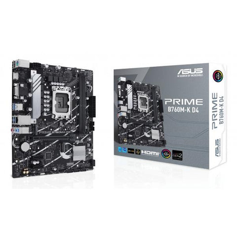 MB ASUS PRIME B760M-K D4 LGA1700 (RAPTOR LAKE) 2DDR4 VGA+HDMI 2*M2 MATX