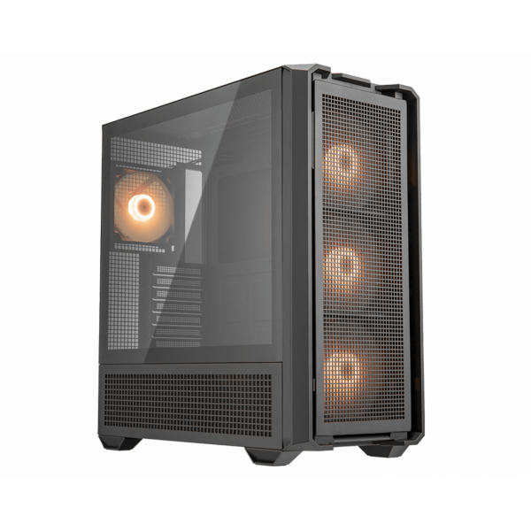 COUGAR MX600 RGB FULL TOWER HIGH PERFORMANCE MESH PC GAMING CASE VETRO TEMPERATO NERO