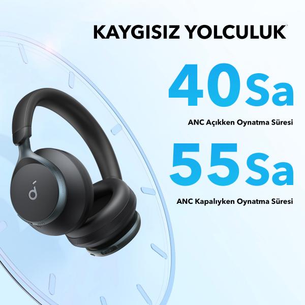 Anker Space One - Blue Cuffie Wireless A Padiglione Musica/Giornaliera USB tipo-C Bluetooth Blu