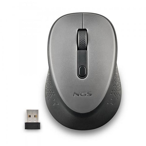 NGS DEW MOUSE OTTICO WIRELESS RF AMBIDESTRO 2 PULSANTI 800 - 1.600 DPI GRIGIO