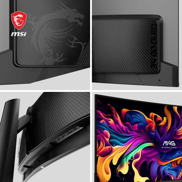 MSI MAG 341CQPDE QD-OLED Monitor PC 86,4 cm (34") 3440 x 1440 Pixel UltraWide Quad HD QDOLED Nero