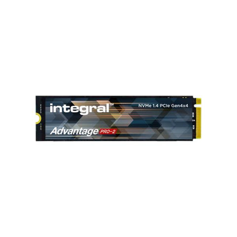 Integral INSSD1TM2280G4AP2X drives allo stato solido 1 TB M.2 PCI Express 4.0 NVMe TLC (1TB - 1000GB SSD M.2 2280 NVME 1.4 PCIe Gen4 x4 R-7200MBs W-6100MBs IOPS R-1000K W-850K TLC TBW 600 ADVANTAGE P