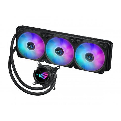ASUS ROG Strix LC III 360 ARGB Processore Kit di raffreddamento a liquido 12 cm Nero (Asus ROG STRIX LC III 360 ARGB Liquid CPU Cooler, 360mm, 7th Gen v2 Asetek Pump, ARGB Fans, Rotatable Water Block