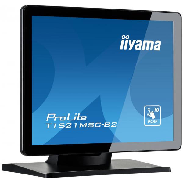 IIYAMA PROLITE T1521MSC-B2 15" LED XGA TOUCH SCREEN 4:3 8ms 800:1 ALTOPARLANTI VGA HDMI NERO