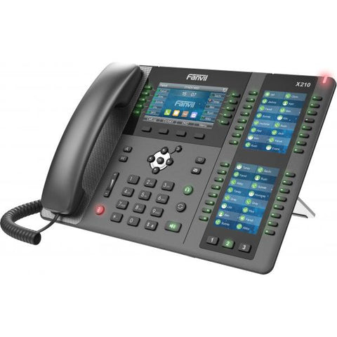 Fanvil X210 V2 telefono IP Nero 20 linee LCD