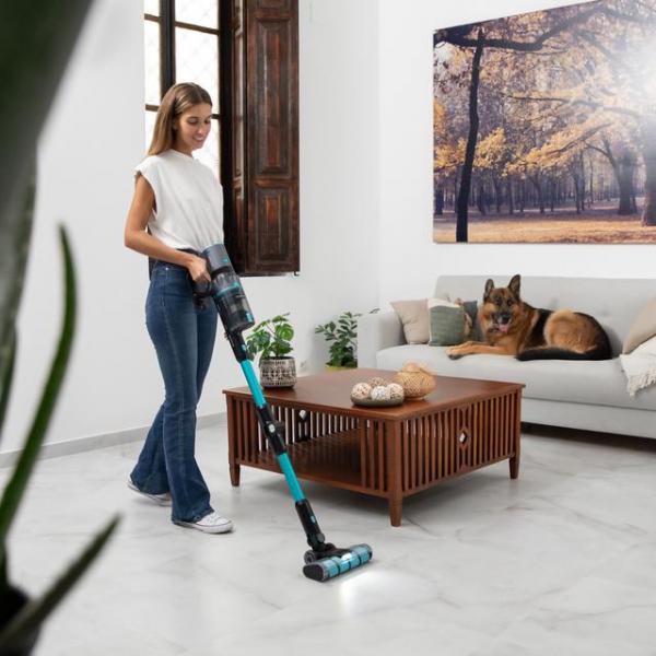 CECOTEC CONGA ROCKSTAR SCOPA ELETTRICA SENZA FILO SENZA SACCHETTO TECNOLOGIA FORCESONIC TUBO FLESSIBILE SPAZZOLA JALISCO CON ACCESSORI ACQUA NERO