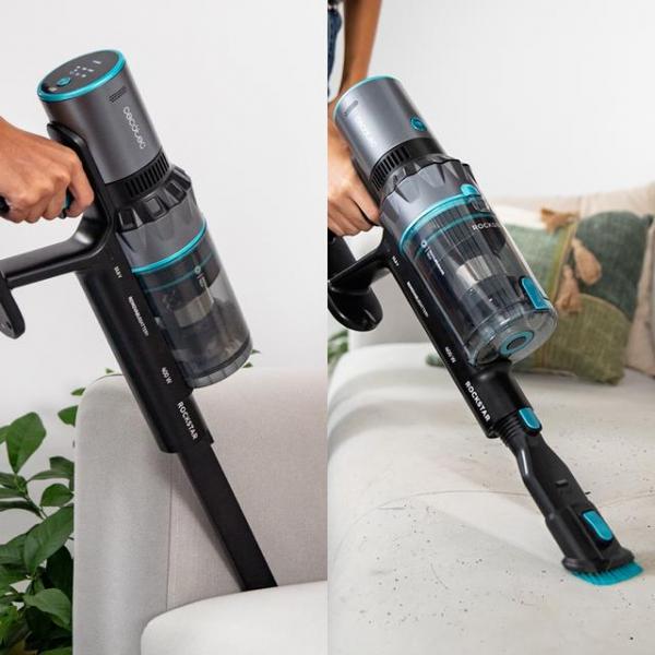 CECOTEC CONGA ROCKSTAR SCOPA ELETTRICA SENZA FILO SENZA SACCHETTO TECNOLOGIA FORCESONIC TUBO FLESSIBILE SPAZZOLA JALISCO CON ACCESSORI ACQUA NERO