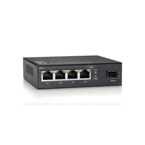LEVEL ONE GEU-0521 SWITCH DI RETE NON GESTITO GIGABIT ETHERNET 10/100/1000 4 PORTE RJ-45 1xPORTA SFP GIGABIT GREY