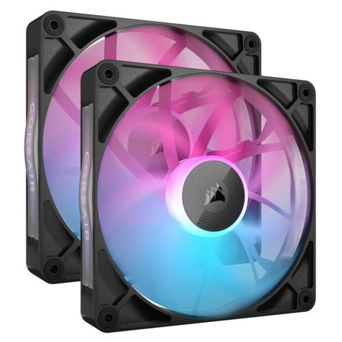 Corsair iCUE LINK RX140 RGB Case per computer Ventilatore 14 cm Nero 2 pz (CORSAIR RX RGB Series, iCUE LINK RX140)