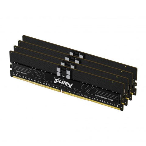 KINGSTON FURY RENEGADE PRO 128GB KIT 4 x 32GB DDR5 5600MHz EXPO XMP 3.0 CL28 ECC DIMM NERO