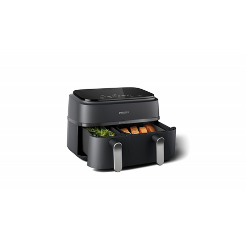 PHILIPS NA352/00 FRIGGITRICE AD ARIA DUAL BASKET 2750W 9 LT 1,5 KG DOPPIO CESTELLO TECNOLOGIA RAPID AIR PLUS 8 PROGRAMMI ANTRACITE