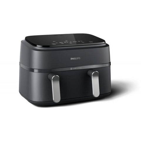 Philips 3000 series NA351/00 friggitrice Doppia 9 L Indipendente 2750 W Friggitrice ad aria calda Nero, Argento