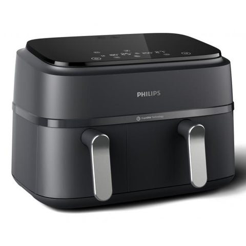 Philips 3000 series NA351/00 friggitrice Doppia 9 L Indipendente 2750 W Friggitrice ad aria calda Nero, Argento