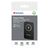 VERBATIM POWERBANK 10.000mAh MAGNETICO WIRELESS NERO