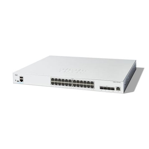 CISCO CATALYST C1300-24XT SWITCH GESTITO L3 24 x 10 Gigabit Ethernet + 4 x combo 10 Gigabit SFP+/RJ-45 BIANCO MONTABILE SU RACK