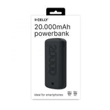 CELLY POWERBANK ENERGY 20.000mAh LED PER CONTROLLARE LA CARICA RIMANENTE 1 PORTA USB-C INPUT/OUTPUT E 1 PORTA USB-A NERO