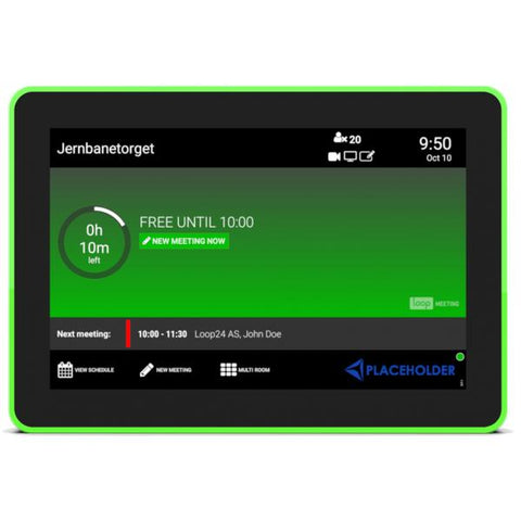 Loop24 LM-8058 espositore per sale riunioni 20,3 cm (8") 1280 x 800 Pixel LED 802.11a, 802.11b, 802.11g, Wi-Fi 4 (802.11n), Wi-Fi 5 (802.11ac), Wi-Fi 6 (802.11ax) Nero Policarbonato (PC) Bluetooth