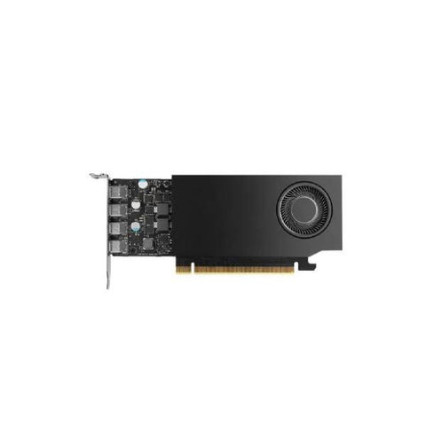 Nvidia RTX A1000 8 GB GDDR6 (Graphics card - RTX A1000 - 8 GB GDDR6 - PCIe 4.0 x8 low profile - 4 x Mini DisplayPort - BULK PACKED -Board, ATX I/O bracket attached + LP I/O bracket loose)