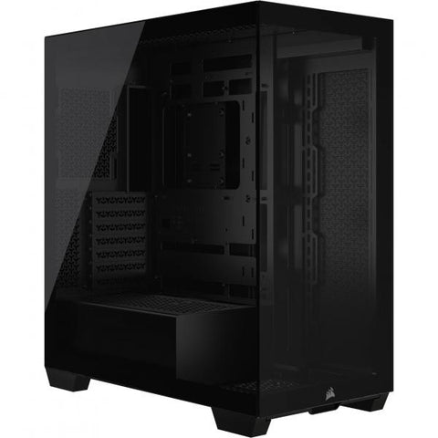 CORSAIR 3500X BLACK MID-TOWER ATX CASE PER PC VETRO TEMPERATO PANORAMICO COMPATIBILE CON SCHEDA MADRE A CONNESSIONE INVERSA NERO