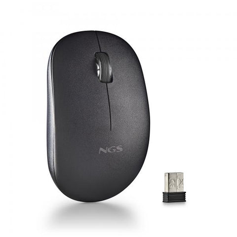 NGS MOUSE WIRELESS 2.4 GHZ,CON ROTELLA, SILENZIOSO, USB NANO, NERO