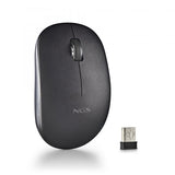 NGS MOUSE WIRELESS 2.4 GHZ,CON ROTELLA, SILENZIOSO, USB NANO, NERO