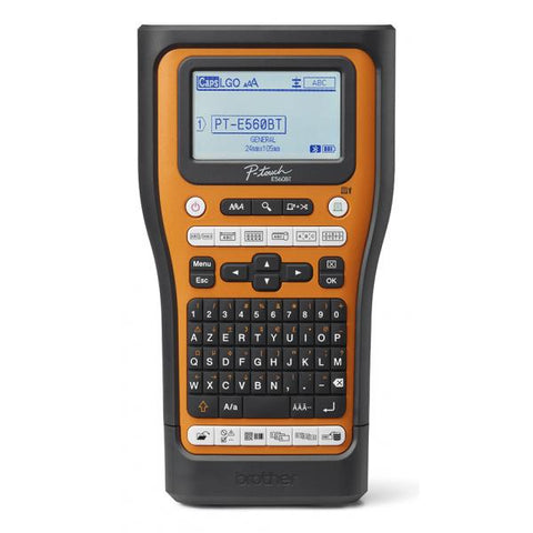 Brother PT-E560BTVP stampante per etichette (CD) Trasferimento termico 180 x 180 DPI 20 mm/s Con cavo e senza cavo HSE/TZe Bluetooth QWERTZ