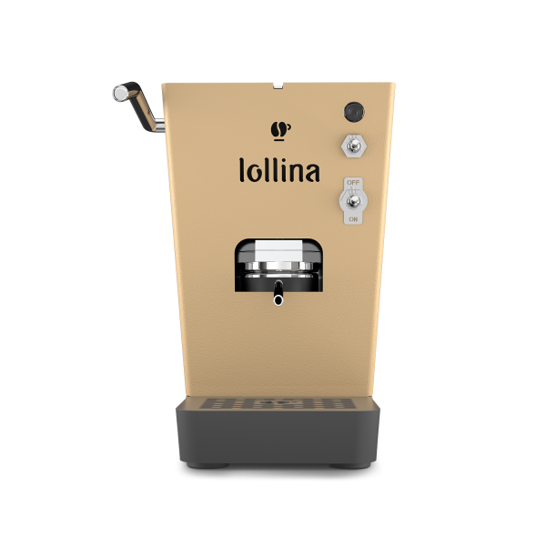 LOLLOCAFF LOLLINA MACCHINA DA CAFF A CIALDE 44 mm 900W SERBATOIO IN VETRO DA 0.70 LT CON 40 CIALDE IN OMAGGIO CREMA